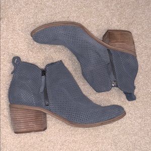 Dolce Vita grey perforated booties